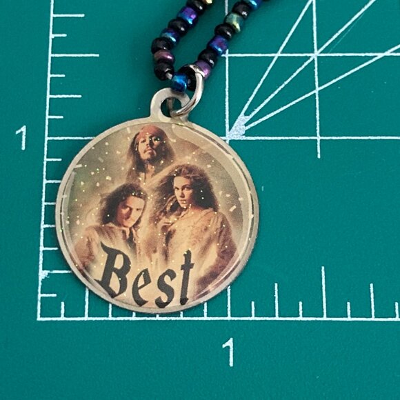 Vintage Disney Pirates of the Caribbean Charm Necklace Best Friends 16" Set of 2 - Picture 11 of 11